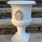 Classic Tuscan Urn With Decorative Lettering