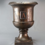 pot with lettering